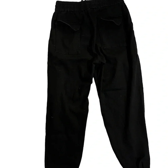 Angel designed in Los Angeles Black Joggers with zippered front - Picture 2 of 4